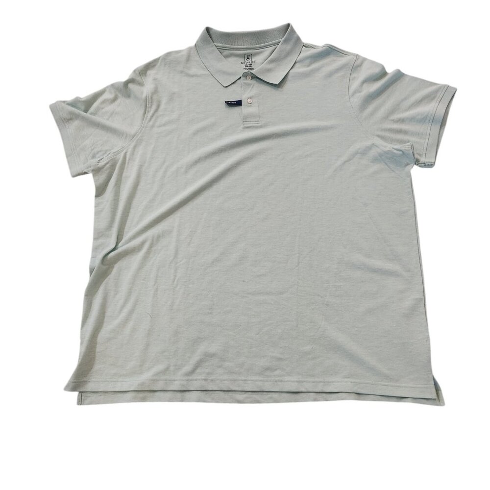 George Polo Shirt Green‎ Short Sleeve Mens Sz 3XL (54-56) Golf Stretch NEW NWT